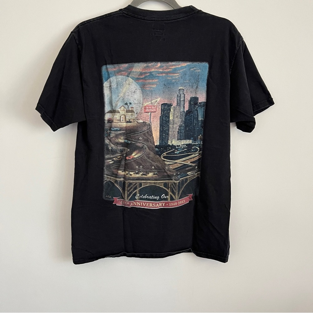 In-N-Out Burger 65th Anniversary California 1948-2013 Beefy Hanes T Shirt Size M - Picture 4 of 9
